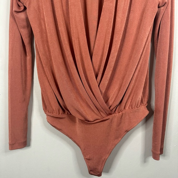 Intimately Free People Turnt Thong Bodysuit Ginger Spice size Medium - Picture 4 of 16